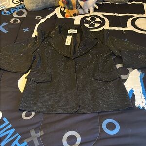 Steve Madden Black Sparkle Blazer